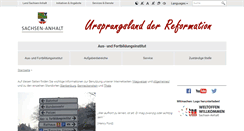 Desktop Screenshot of afi.sachsen-anhalt.de