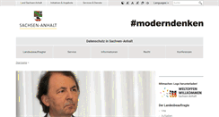 Desktop Screenshot of datenschutz.sachsen-anhalt.de