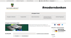 Desktop Screenshot of evergabe.sachsen-anhalt.de