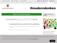 Tablet Screenshot of buerger.sachsen-anhalt.de