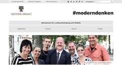 Desktop Screenshot of mlv.sachsen-anhalt.de