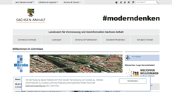 Desktop Screenshot of lvermgeo.sachsen-anhalt.de