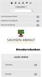 Mobile Screenshot of justiz.sachsen-anhalt.de